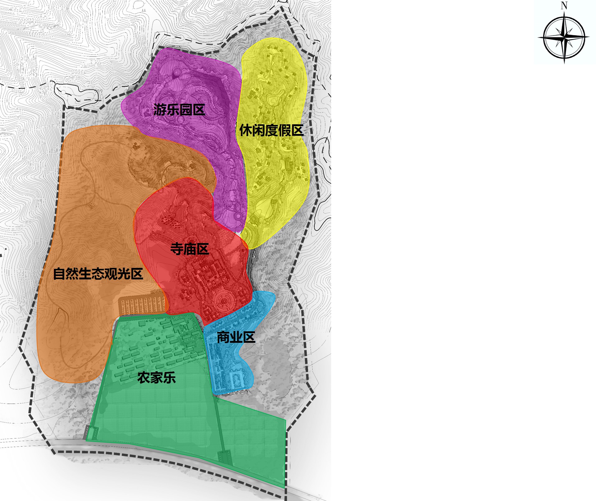 台州常乐寺寺庙设计及矿坑主题乐园-主题公园设计-上海诺狮旅游规划